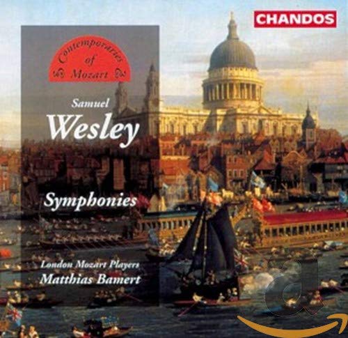 CD cover: Samuel Wesley symphonies, London cityscape, St. Paul’s Cathedral.