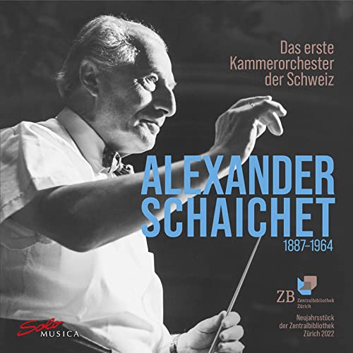 Black and white portrait of conductor Alexander Schaichet, 1887-1964.