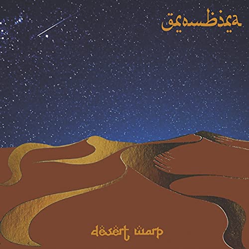 CD cover: desert landscape under a starry night sky.