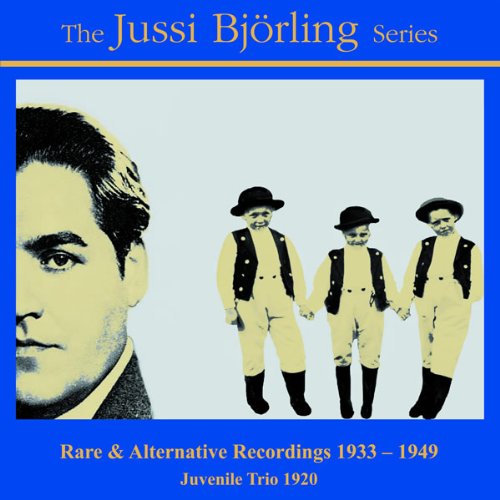 CD cover featuring portraits of Jussi Björling and a young trio.