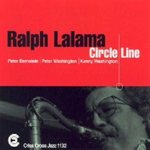 "Album cover featuring a man playing saxophone, with red and black design elements."