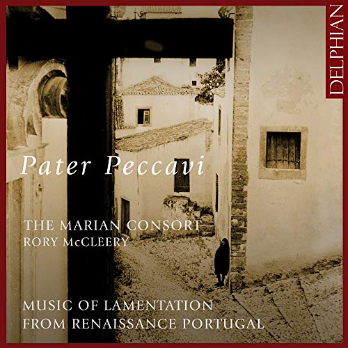 A CD cover showing a person walking through an arched doorway, with white text overlay.