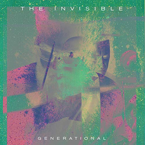 Album cover for “The Invisible - Generational” with abstract, colorful imagery.
