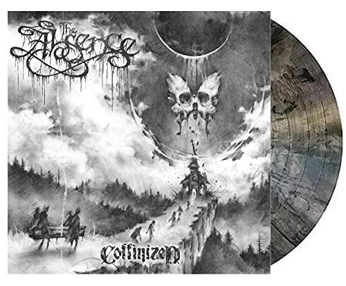 Vinyl record with dark, gothic album art featuring skulls and a church.