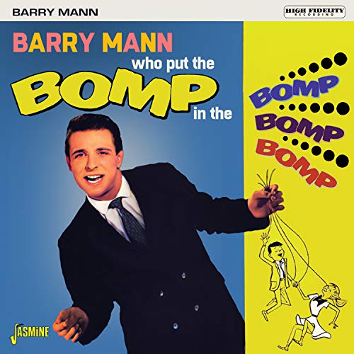 Barry Mann album cover featuring a portrait and cartoon figures.
