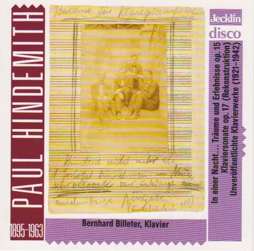 CD cover: vintage photo of musicians, yellow and purple design.