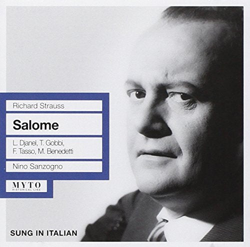 CD cover for Richard Strauss’ *Salome*, featuring a portrait of a man.