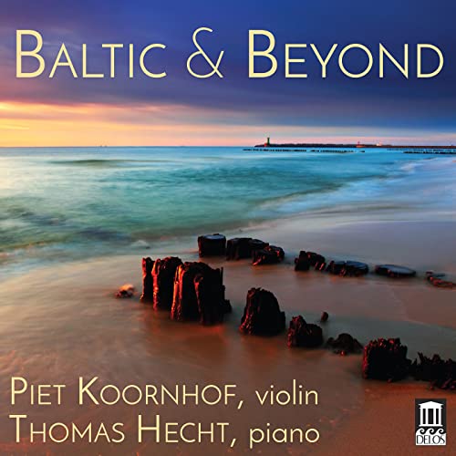 CD cover: Baltic sea landscape with text naming artists Piet Koornhof & Thomas Hecht.