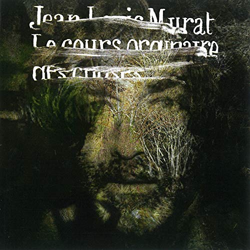 Album cover with a textured, distorted face overlaid with text.