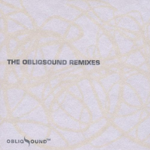 A CD cover with a light background and abstract yellow lines, featuring the Obliqsound logo.