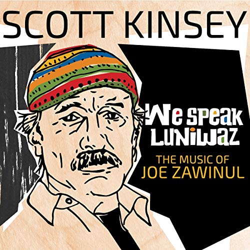 "Album cover with illustration of a man wearing a striped beanie and text."