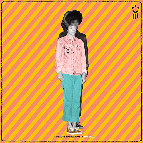 Vinyl album cover featuring a person with an afro and pink shirt.