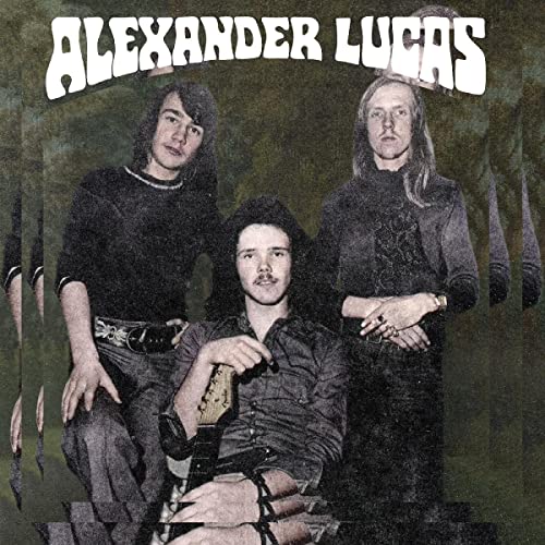 Album cover for Alexander Lucas featuring three men with long hair.