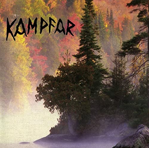 Album cover for Kampfar featuring a misty forest landscape.