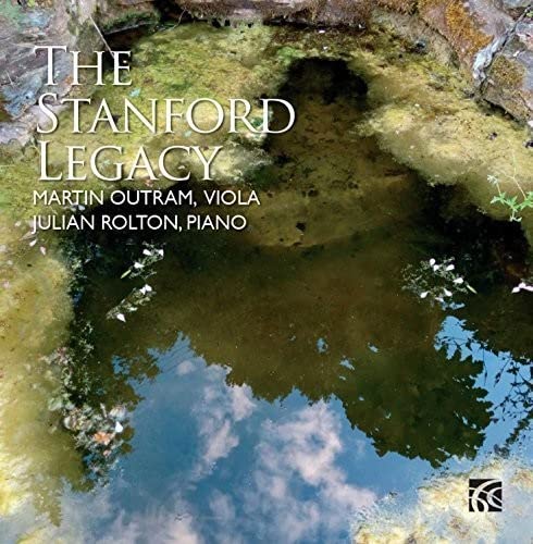 CD cover for "The Stanford Legacy" featuring a pond reflection.