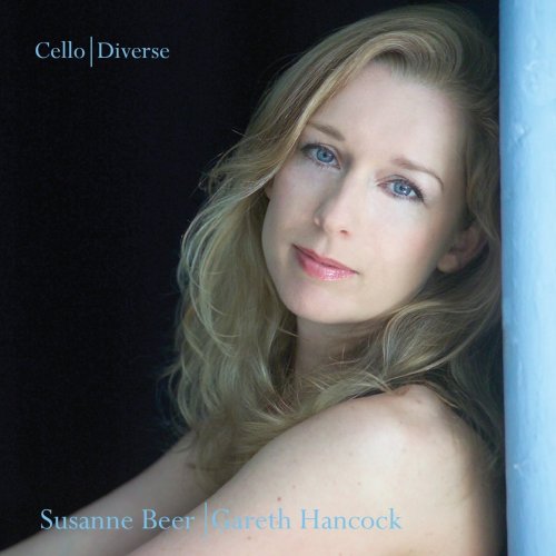 CD cover featuring a blonde woman with blue eyes, titled "Cello | Diverse".