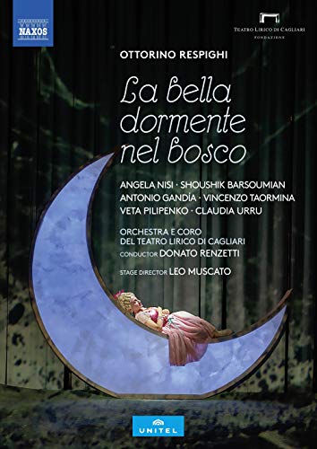 DVD cover featuring a woman sleeping on a crescent moon in a forest.