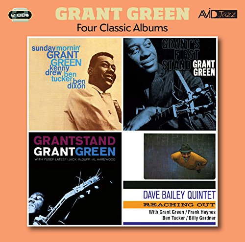 CD cover featuring four Grant Green album artworks on a peach background.