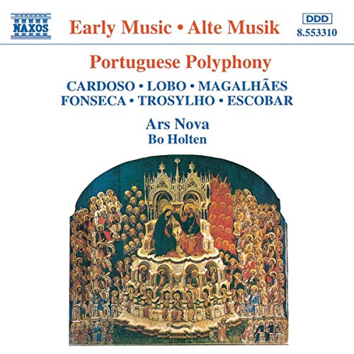 CD cover for "Manuel Cardoso - Portuguese Polyphony" with religious artwork.