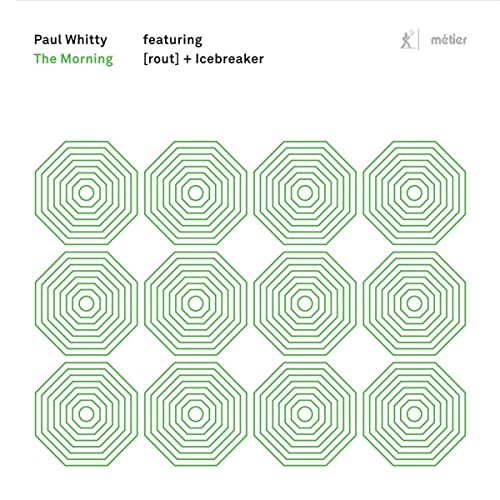 CD cover with text Paul Whitty The Morning and a grid of green octagons.