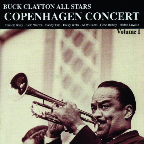 "CD cover featuring a man playing trumpet, with text 'Copenhagen Concert, Volume 1'."
