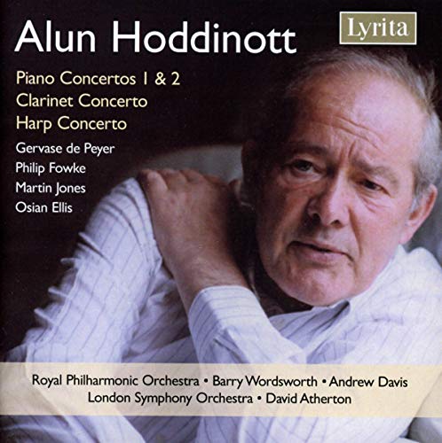 CD cover featuring a portrait of composer Alun Hoddinott.