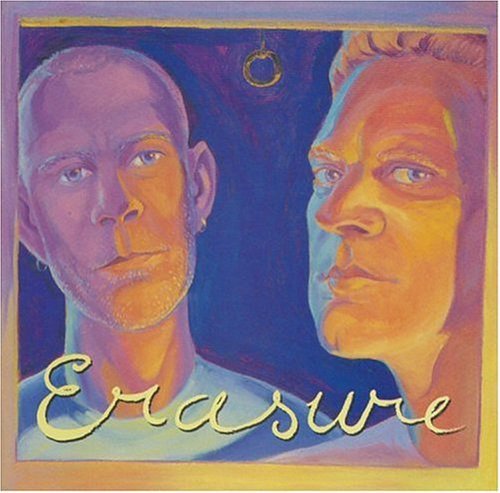 CD cover for Erasure featuring two men’s faces and the band’s name.