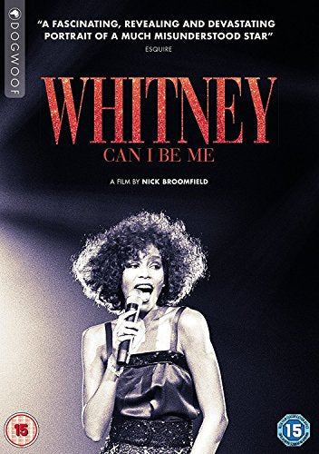 DVD cover for “Whitney Can I Be Me” featuring singer Whitney Houston.