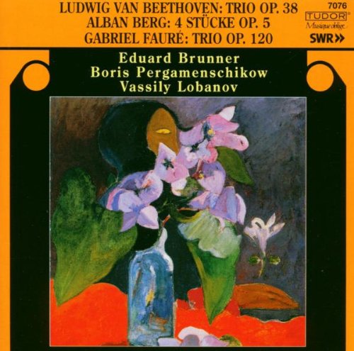 CD cover featuring floral still life painting and composer names.