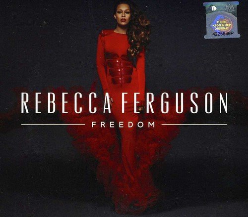 Rebecca Ferguson album cover, featuring a woman in a red dress.
