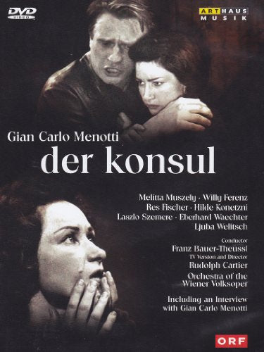DVD cover for "Der Konsul" featuring black-and-white images of two people.