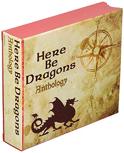 Here Be Dragons" anthology CD cover with a dragon and compass rose.