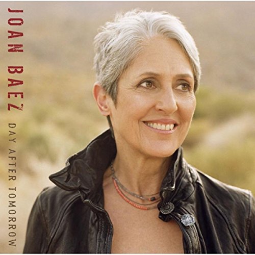 Joan Baez album cover featuring a black-and-white photo of Joan Baez in a dark coat.