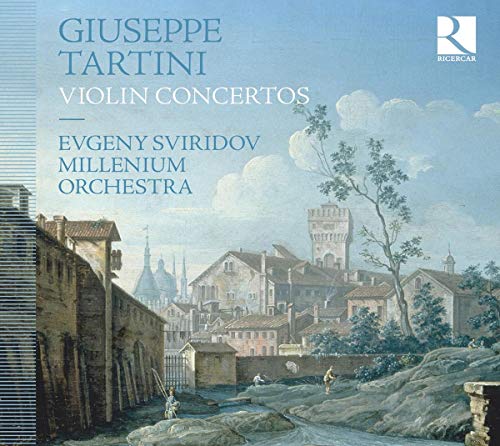 A CD cover featuring a serene 18th-century town scene with a river.