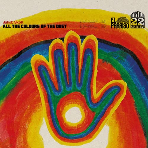 CD cover: colorful handprint over radiating circles and wavy lines.