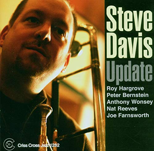 "CD cover with a man holding a trombone and artist names listed."