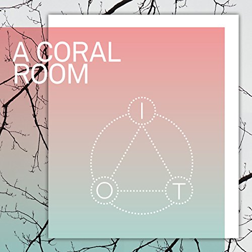 Vinyl record cover with gradient background and geometric dotted design.