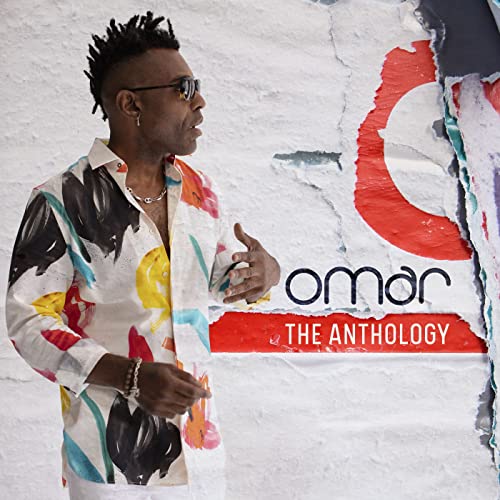 Album cover for Omar - The Anthology, featuring a man in a patterned shirt.