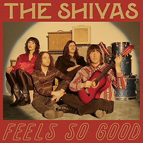 Album cover for The Shivas’ “Feels So Good // Feels So Bad” featuring the band.