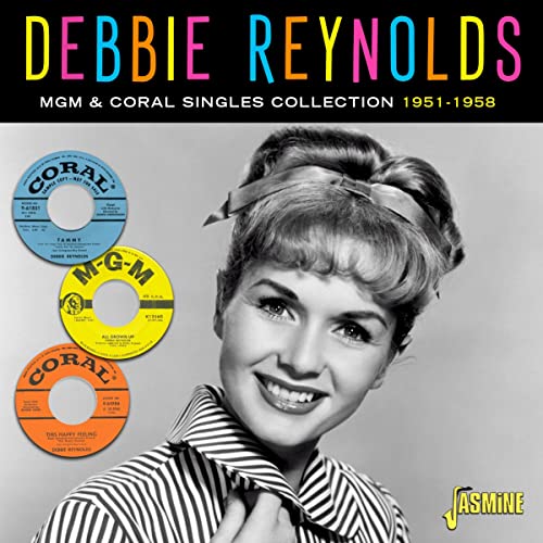 Debbie Reynolds CD cover featuring a black and white portrait and record labels.