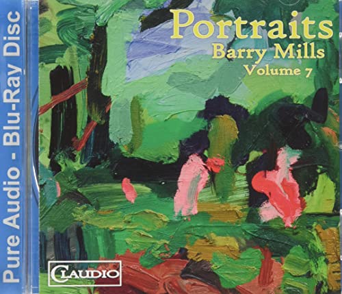 Blu-ray case for “Barry Mills: Portraits” featuring abstract green and red painting.