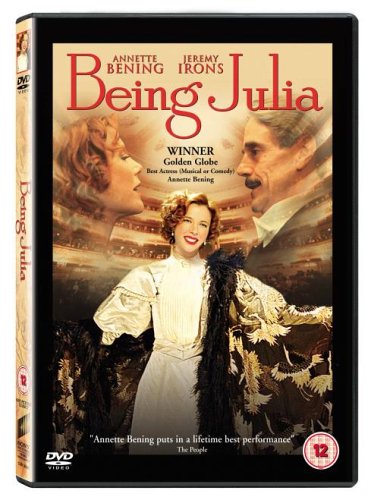 DVD cover for "Being Julia" featuring Annette Bening and Jeremy Irons.