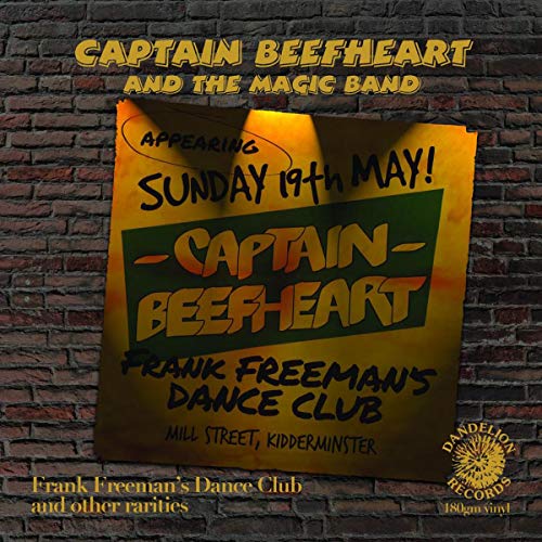 Vintage-style poster for Captain Beefheart’s performance at Frank Freeman’s Dance Club.