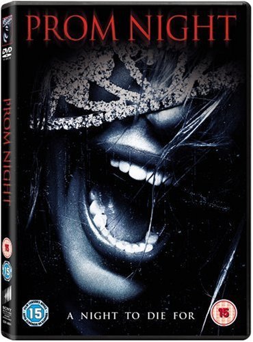 DVD cover for "Prom Night" horror film, featuring a masked figure.