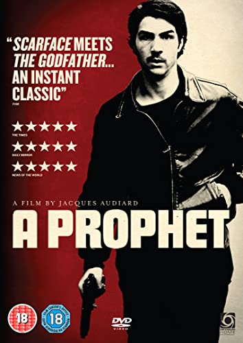 DVD cover for “A Prophet” featuring a young man holding a gun.