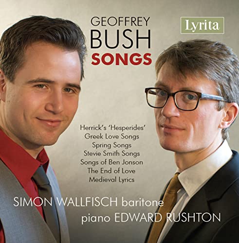 CD cover featuring portraits of two men and text: "Geoffrey Bush: Songs".