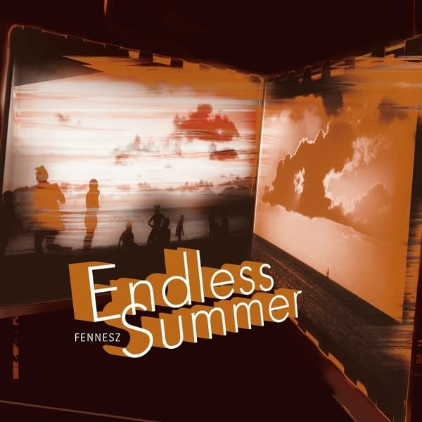 Fennesz “Endless Summer” vinyl record cover with a beach scene and text.
