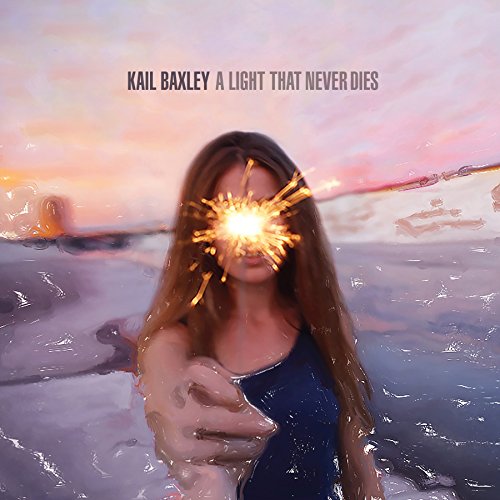 "Album cover featuring a woman in water with a sparkler in front of her face."