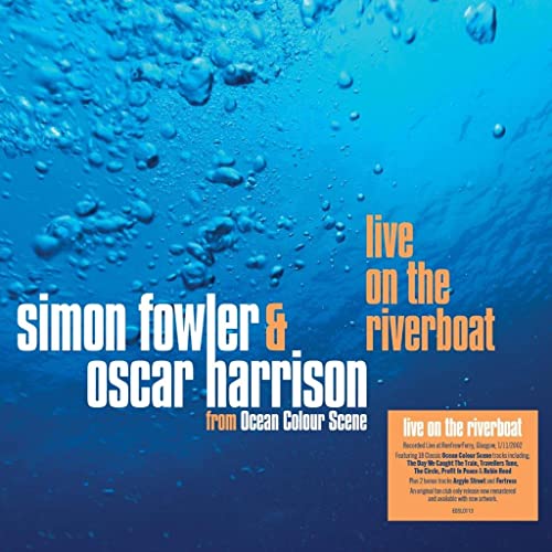 CD cover with underwater blue tones, artist names, and "Live on the Riverboat" text.