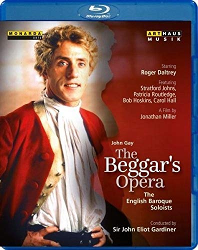 "The Beggar's Opera" Blu-ray case featuring a man in 18th-century attire.